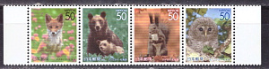 Япония, 2006, Фауна, Млекопитающие, 4 марки